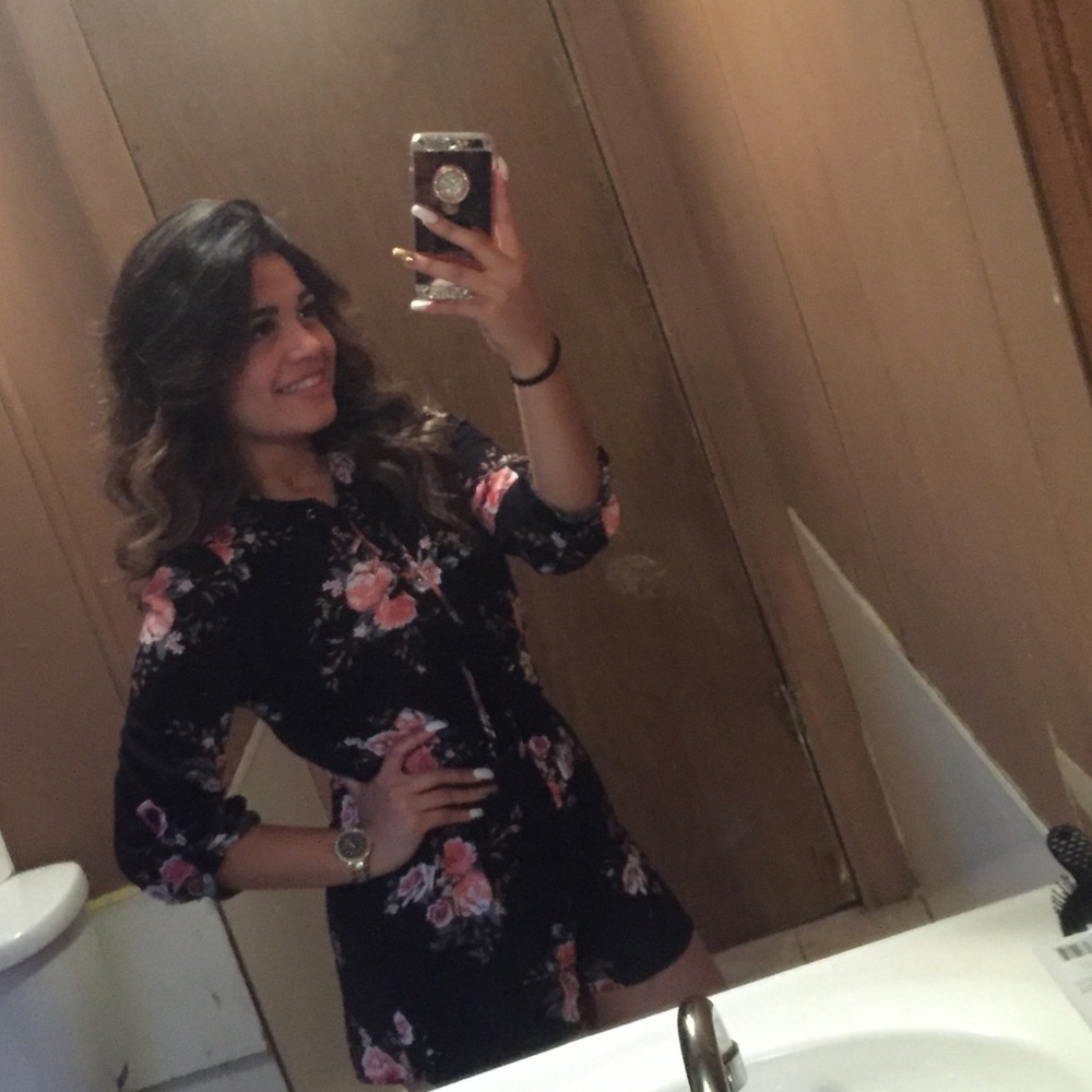 Flowered Romper